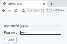 View full size Start the SafeKit web console to configure the cluster