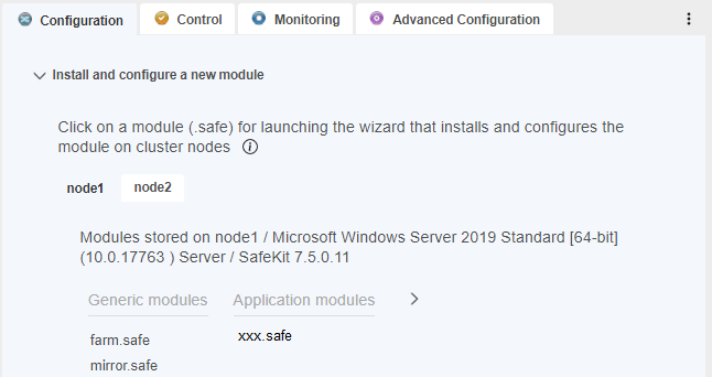 View full size Choose the module for