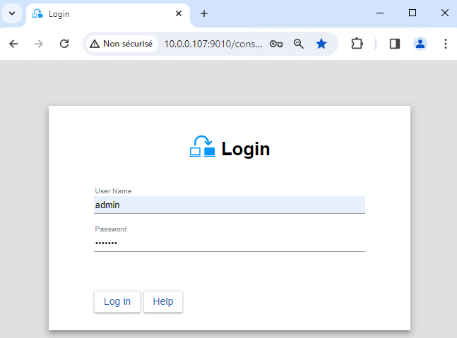 View full size Start the SafeKit web console to configure the Linux cluster