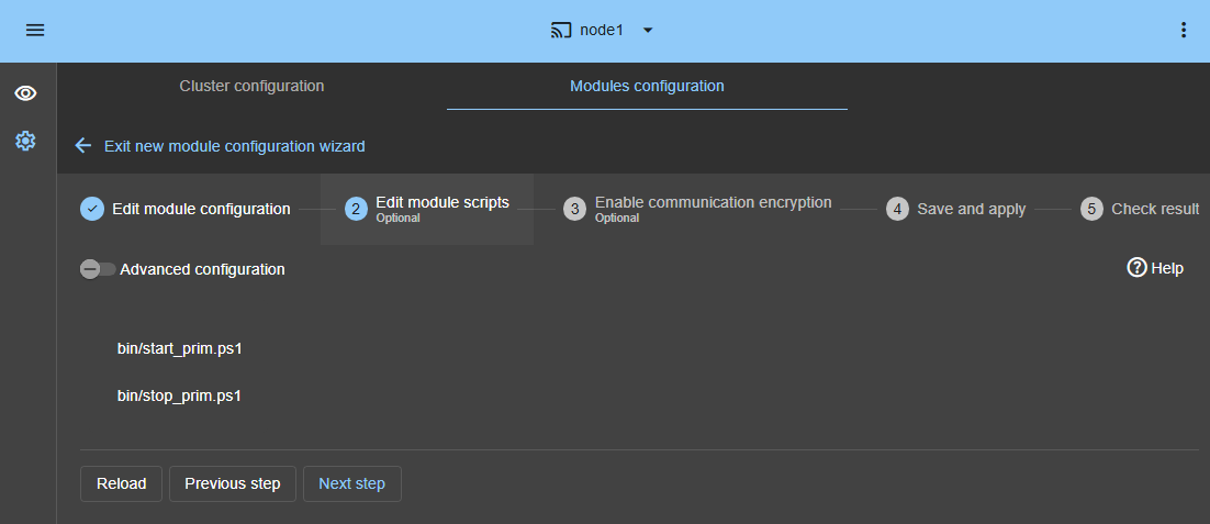 View full size Enter the Linux module settings