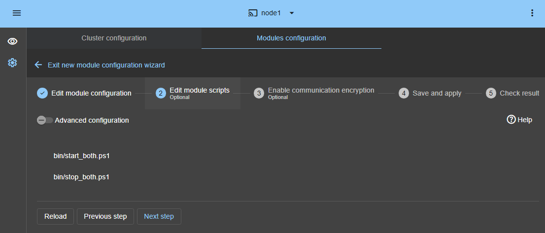 View full size Enter the Linux module settings
