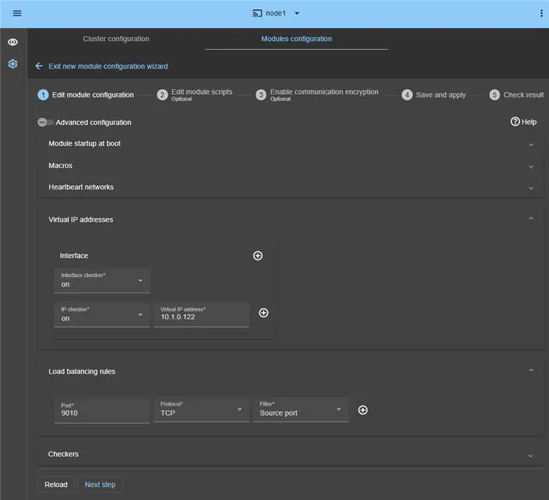 View full size Enter the Linux farm module settings