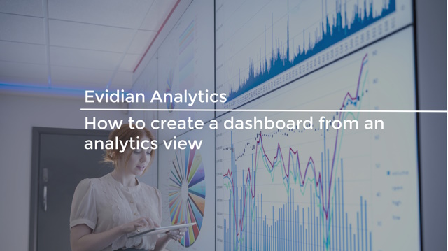 How to create an analytics dashboard from ad-hoc views of Evidian IAM