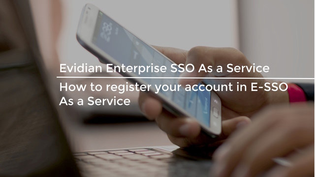 How to register your account in E-SSO as a service